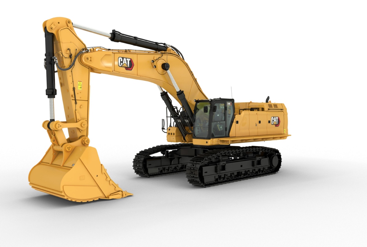 Velké pásové rypadlo CAT 395